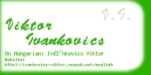 viktor ivankovics business card